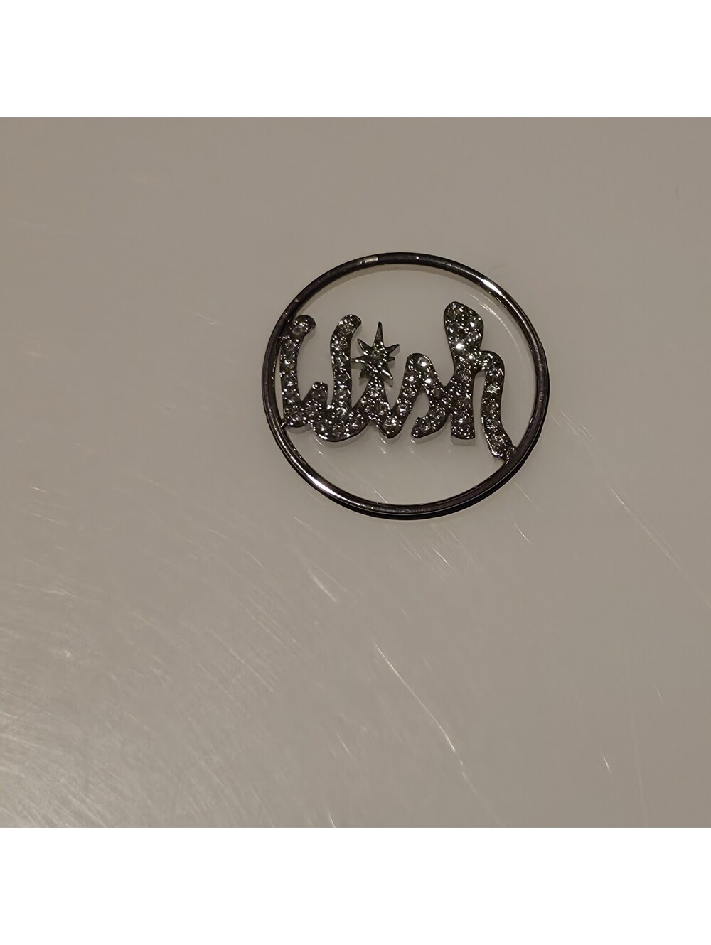 Origami Owl ~ Large Silver WISH Window Plate ~ WN1010 ~ NEW
